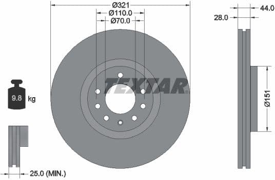 Brake Disc PRO 92149803