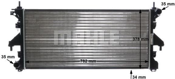 Radiator, engine cooling BEHR CR 886 000S - image 15