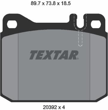 Brake Pad Set, disc brake 2039213