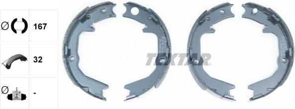 Brake Shoe Set, parking brake 91062900