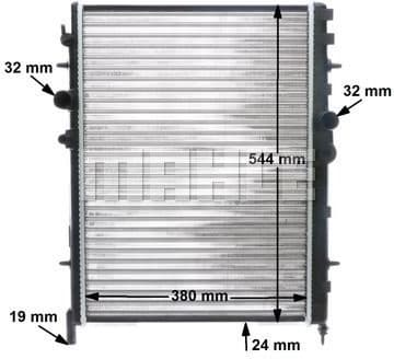 Radiator, engine cooling BEHR CR 515 000S - image 13
