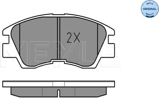Brake Pad Set, disc brake MEYLE-ORIGINAL: True to OE. 025 213 7316/W - image 2