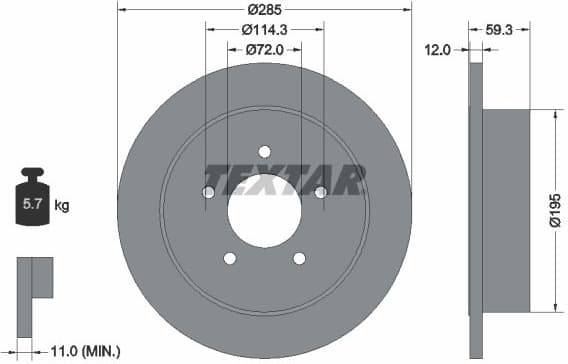 Brake Disc PRO 92194003