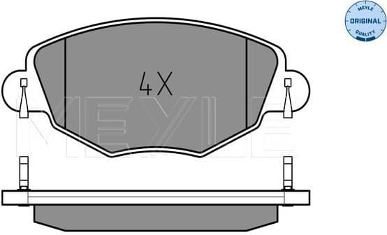 Brake Pad Set, disc brake MEYLE-ORIGINAL: True to OE. 025 232 7918