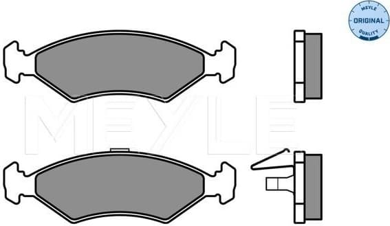 Brake Pad Set, disc brake MEYLE-ORIGINAL: True to OE. 025 231 0315