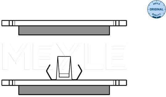 Brake Pad Set, disc brake MEYLE-ORIGINAL: True to OE. 025 231 0315 - image 2