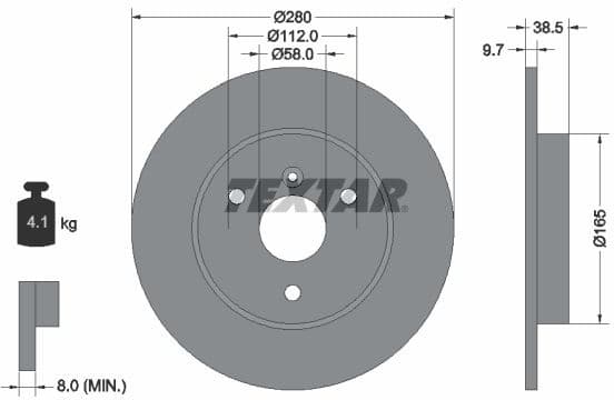 Brake Disc PRO 92155503