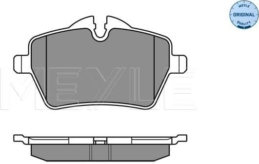 Brake Pad Set, disc brake MEYLE-ORIGINAL: True to OE. 025 239 8418