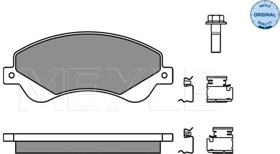 Brake Pad Set, disc brake MEYLE-ORIGINAL: True to OE. 025 244 8518/W