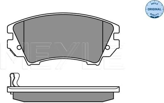 Brake Pad Set, disc brake MEYLE-ORIGINAL: True to OE. 025 244 1219/W - image 2