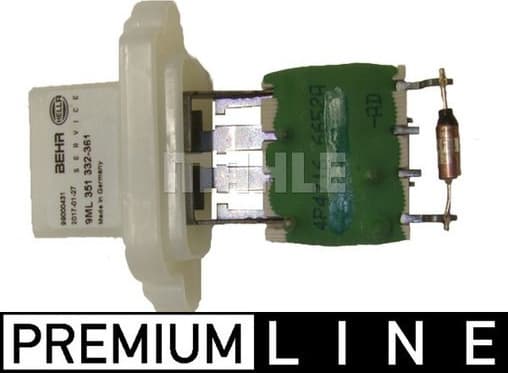 Resistor, interior blower BEHR *** PREMIUM LINE *** ABR 97 000P
