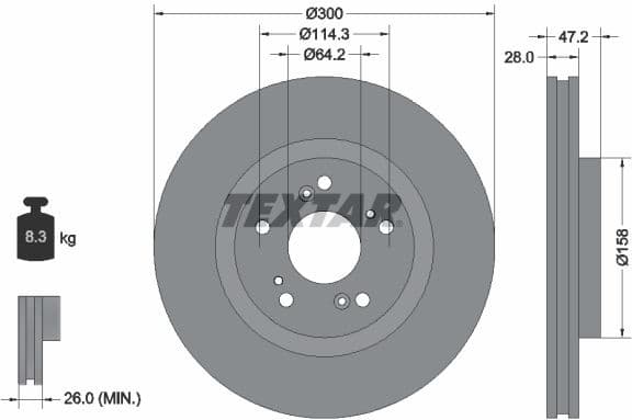 Brake Disc PRO 92284603