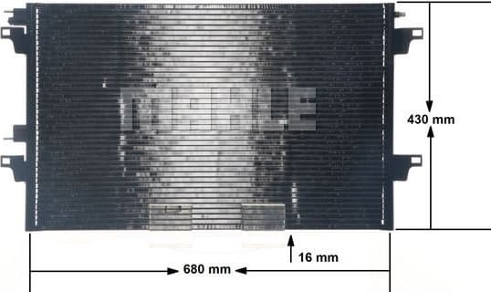 Condenser, air conditioning BEHR AC 355 000S - image 13