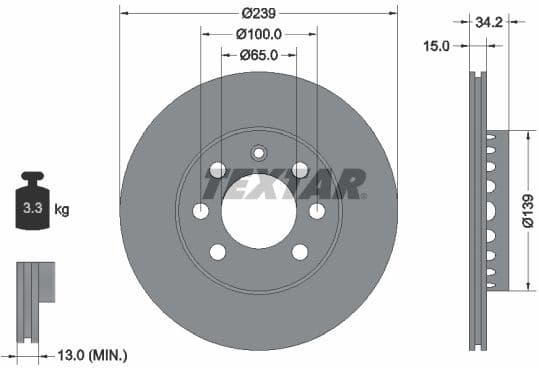 Brake Disc PRO 92106403