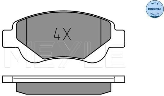 Brake Pad Set, disc brake MEYLE-ORIGINAL: True to OE. 025 239 5917