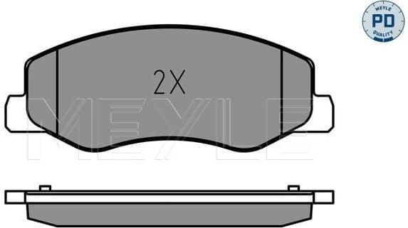 Brake Pad Set, disc brake MEYLE-PD: Advanced performance and design. 025 251 7218/PD - image 2