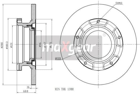 Brake Disc 19-1237