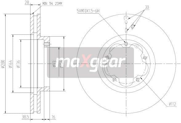 Brake Disc 19-1333 - image 2