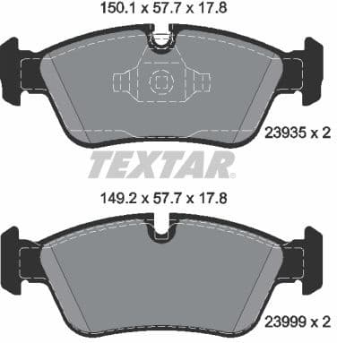 Brake Pad Set, disc brake Q+ 2393501