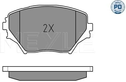 Brake Pad Set, disc brake MEYLE-PD: Advanced performance and design. 025 235 8517/PD