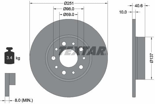 Brake Disc PRO 92244303