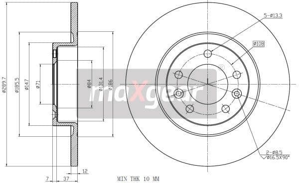 Brake Disc 19-3220