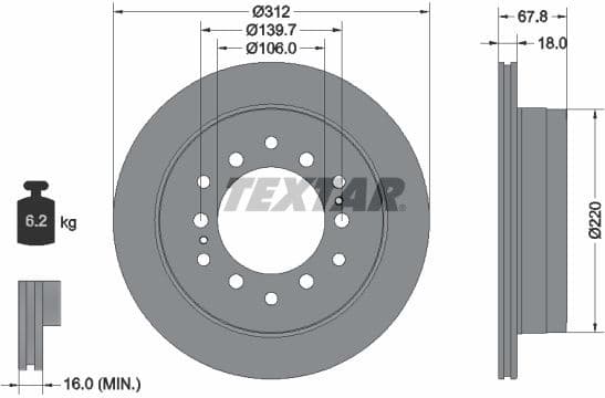 Brake Disc PRO 92170103