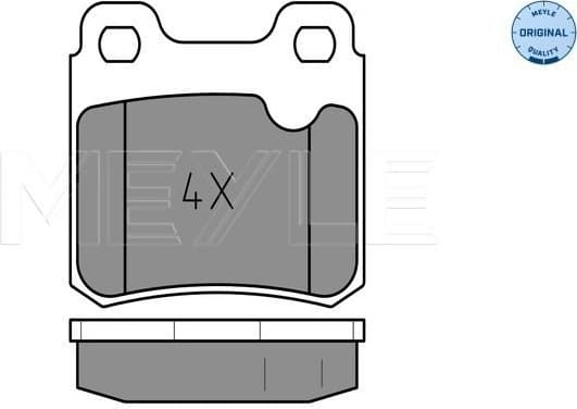 Brake Pad Set, disc brake MEYLE-ORIGINAL: True to OE. 025 211 4015