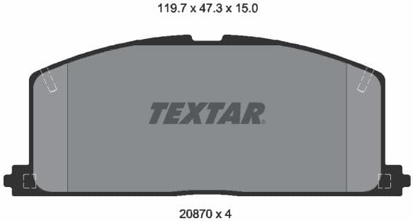 Brake Pad Set, disc brake 2087001