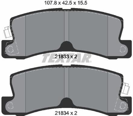 Brake Pad Set, disc brake 2183301