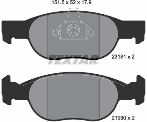 Brake Pad Set, disc brake Q+ 2318101
