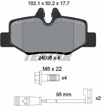 Brake Pad Set, disc brake Q+ 2400801