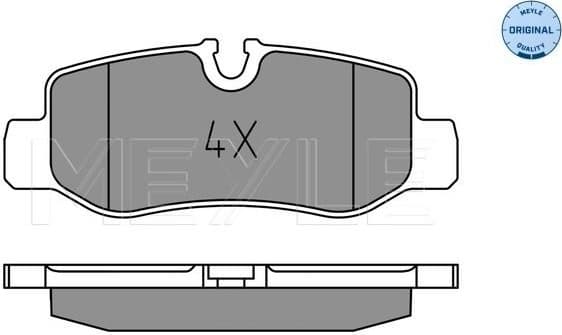 Brake Pad Set, disc brake MEYLE-ORIGINAL: True to OE. 025 221 0118
