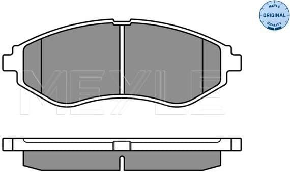 Brake Pad Set, disc brake MEYLE-ORIGINAL: True to OE. 025 239 7417