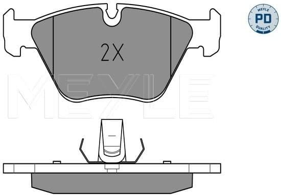 Brake Pad Set, disc brake MEYLE-PD: Advanced performance and design. 025 231 8320/PD