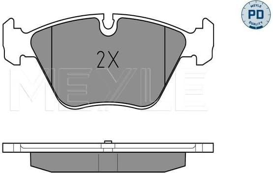 Brake Pad Set, disc brake MEYLE-PD: Advanced performance and design. 025 231 8320/PD - image 2