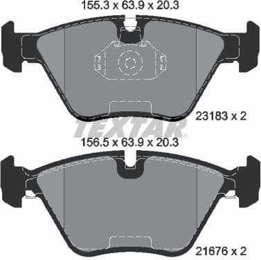 Brake Pad Set, disc brake Q+ 2318302