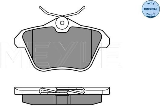 Brake Pad Set, disc brake MEYLE-ORIGINAL: True to OE. 025 216 0616