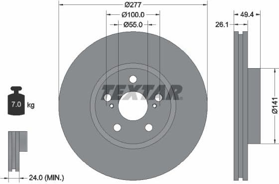 Brake Disc PRO 92135503