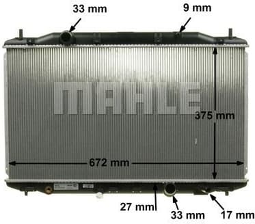 Radiator, engine cooling BEHR CR 1895 000S