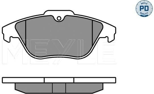 Brake Pad Set, disc brake MEYLE-PD: Advanced performance and design. 025 242 5317/PD - image 2