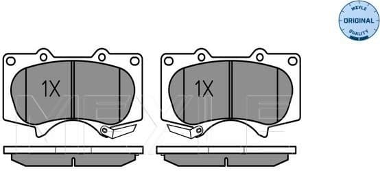 Brake Pad Set, disc brake MEYLE-ORIGINAL: True to OE. 025 240 2417/W