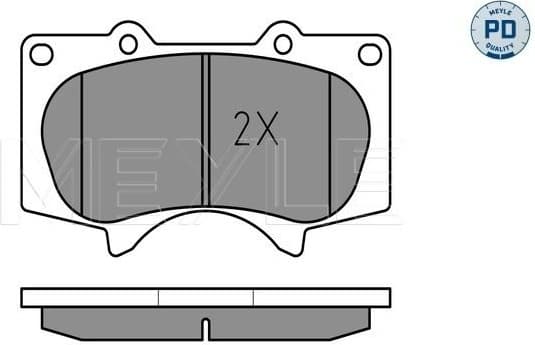 Brake Pad Set, disc brake MEYLE-PD: Advanced performance and design. 025 240 2417/PD - image 2