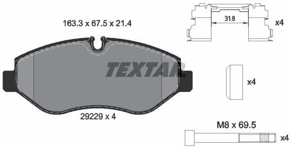 Brake Pad Set, disc brake Q+ 2922901