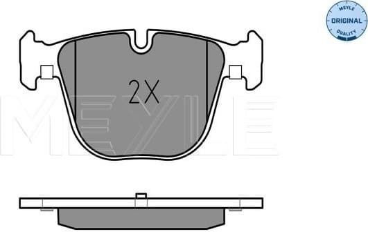Brake Pad Set, disc brake MEYLE-ORIGINAL: True to OE. 025 237 3116