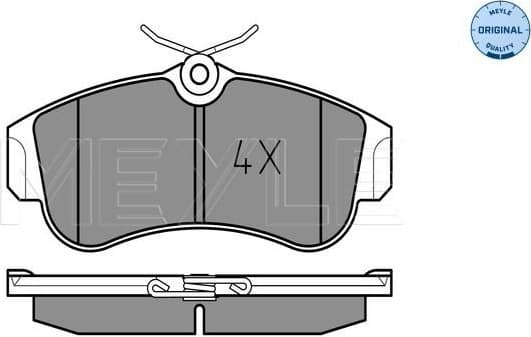 Brake Pad Set, disc brake MEYLE-ORIGINAL: True to OE. 025 215 4617