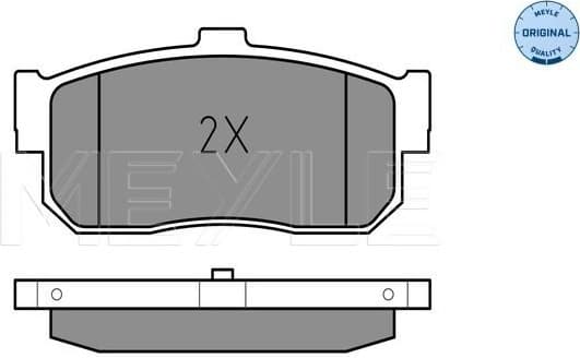 Brake Pad Set, disc brake MEYLE-ORIGINAL: True to OE. 025 217 1316/W - image 2