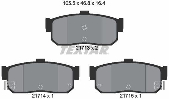 Brake Pad Set, disc brake 2171301