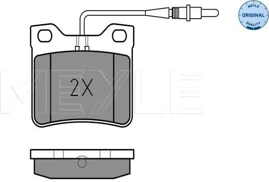 Brake Pad Set, disc brake MEYLE-ORIGINAL: True to OE. 025 219 0417/W