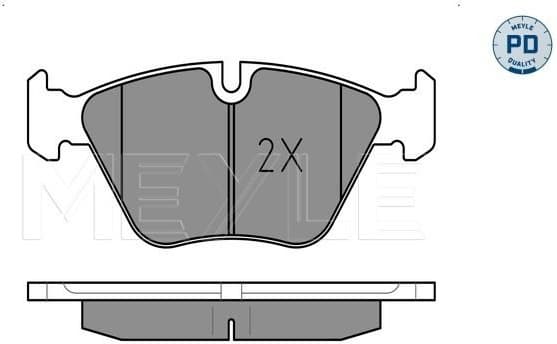 Brake Pad Set, disc brake MEYLE-PD: Advanced performance and design. 025 219 9020/PD - image 2